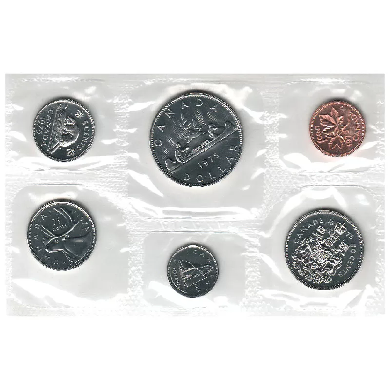 1975 DETACHED JEWEL Canadian 6-Coin Brilliant Uncirculated (Proof